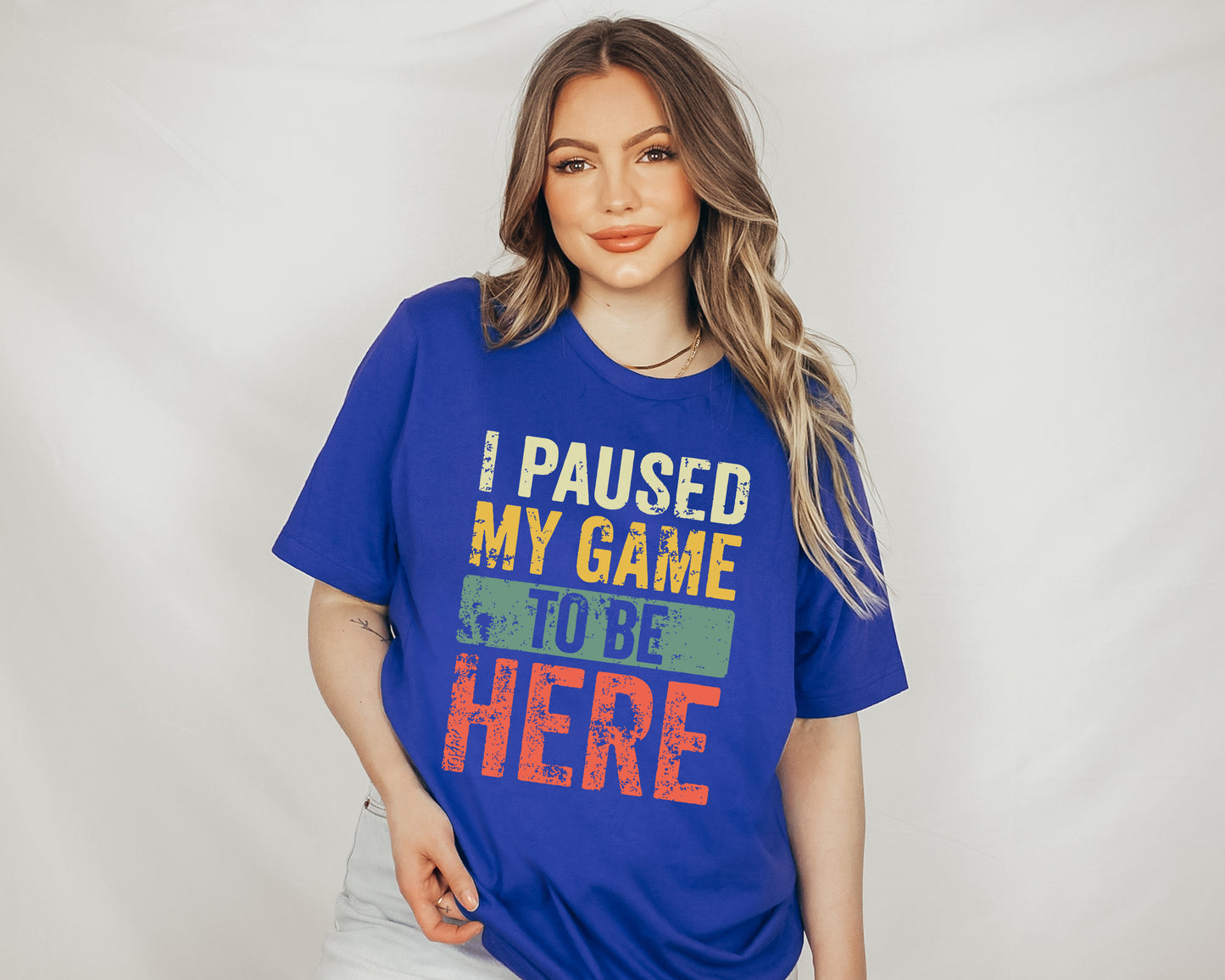 I Paused My Game To Be Here T-Shirt, Gamer Shirt, Funny Gaming Shirt-newamarketing