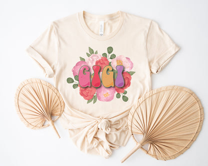 Gigi Shirt, Grandma Floral Shirt, Gigi Shirts for Grandma-newamarketing