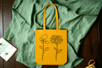 Floral Tote Bags, Tote Bag Flower Design, Personalized Tote Bag-newamarketing