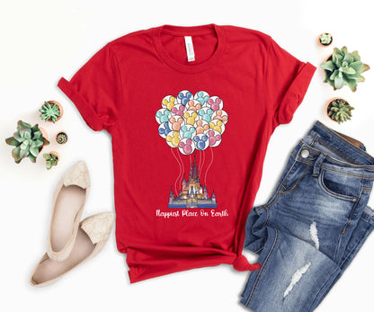 Happiest Place on Earth Shirt, Disney Up Shirt, Disneyland Mickey Shirt-newamarketing