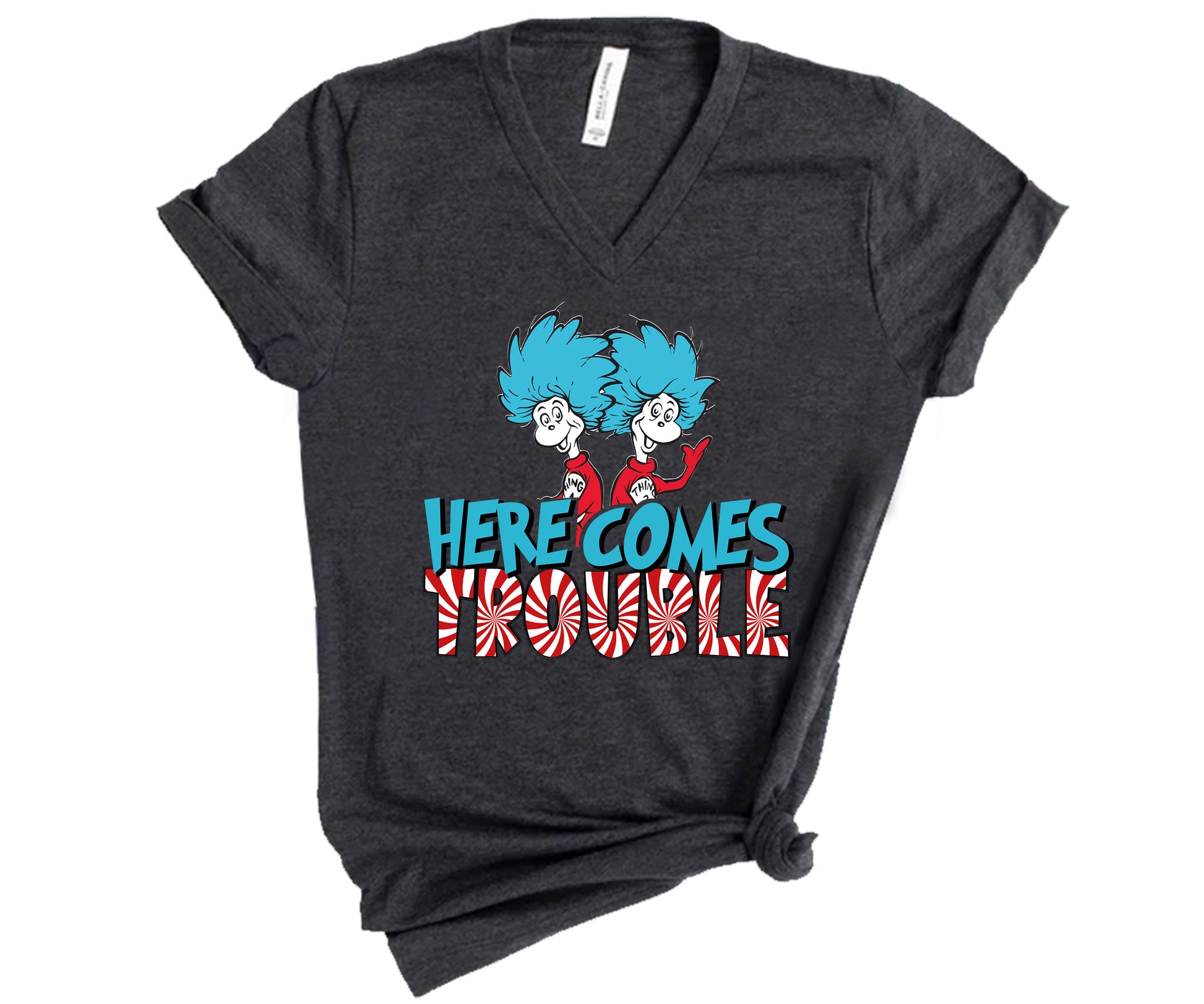 Here Comes Trouble Shirt, Thing 1 Thing 2 T-Shirt, Reading Lovers Gifts-newamarketing