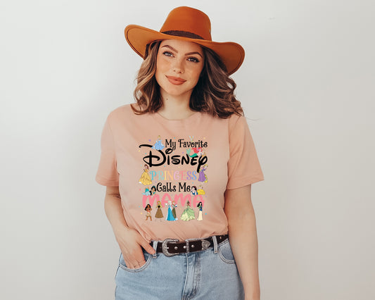 My Favorite Princess Calls Me Mom Tee, Disney Mom Tee, Cute Mom Shirt-newamarketing