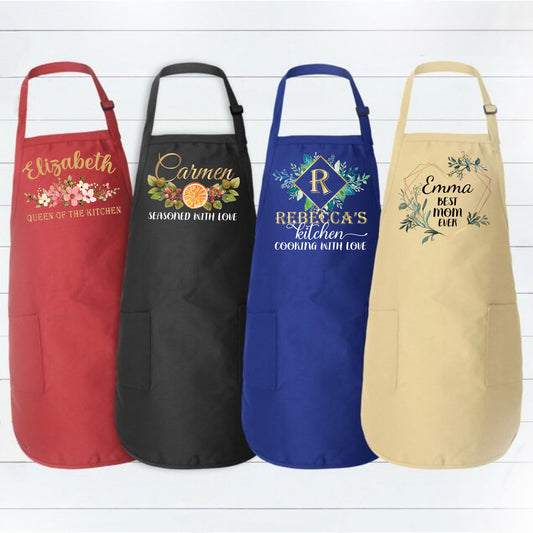 Custom Cooking Apron, Matching Aprons For Family, Personalized Apron-newamarketing