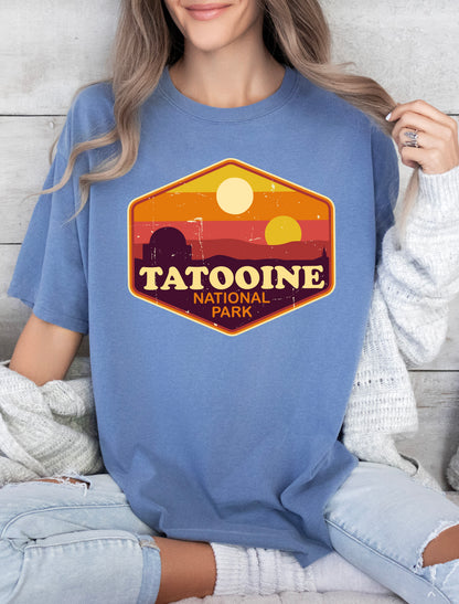 Comfort Color T-Shirts, Tatooine National Park Shirt, Camping Shirt Media-newamarketing