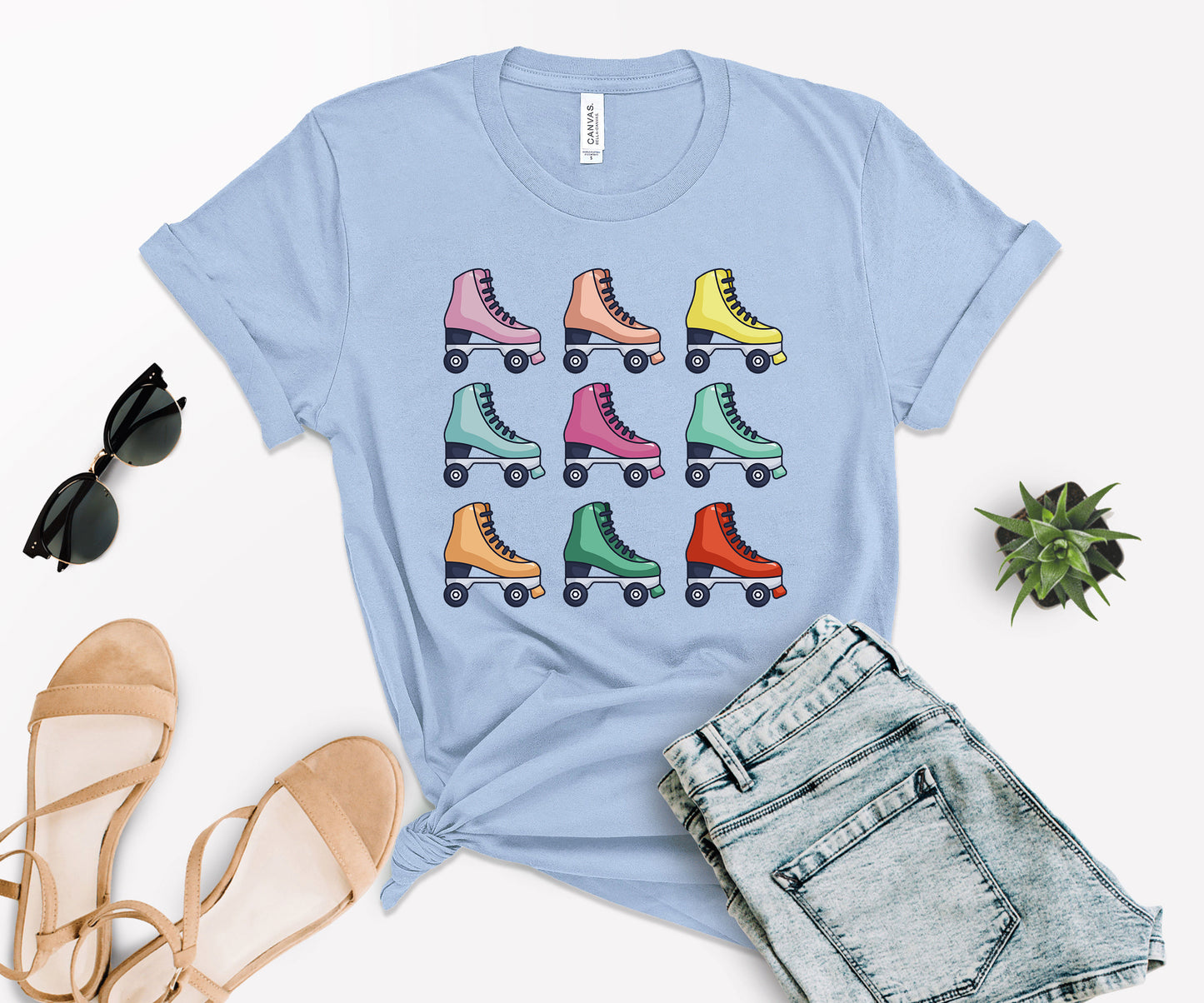 Roller Skate Shirt, Roller Skate T-Shirt Designs, Vintage Roller Skating T-Shirts-newamarketing