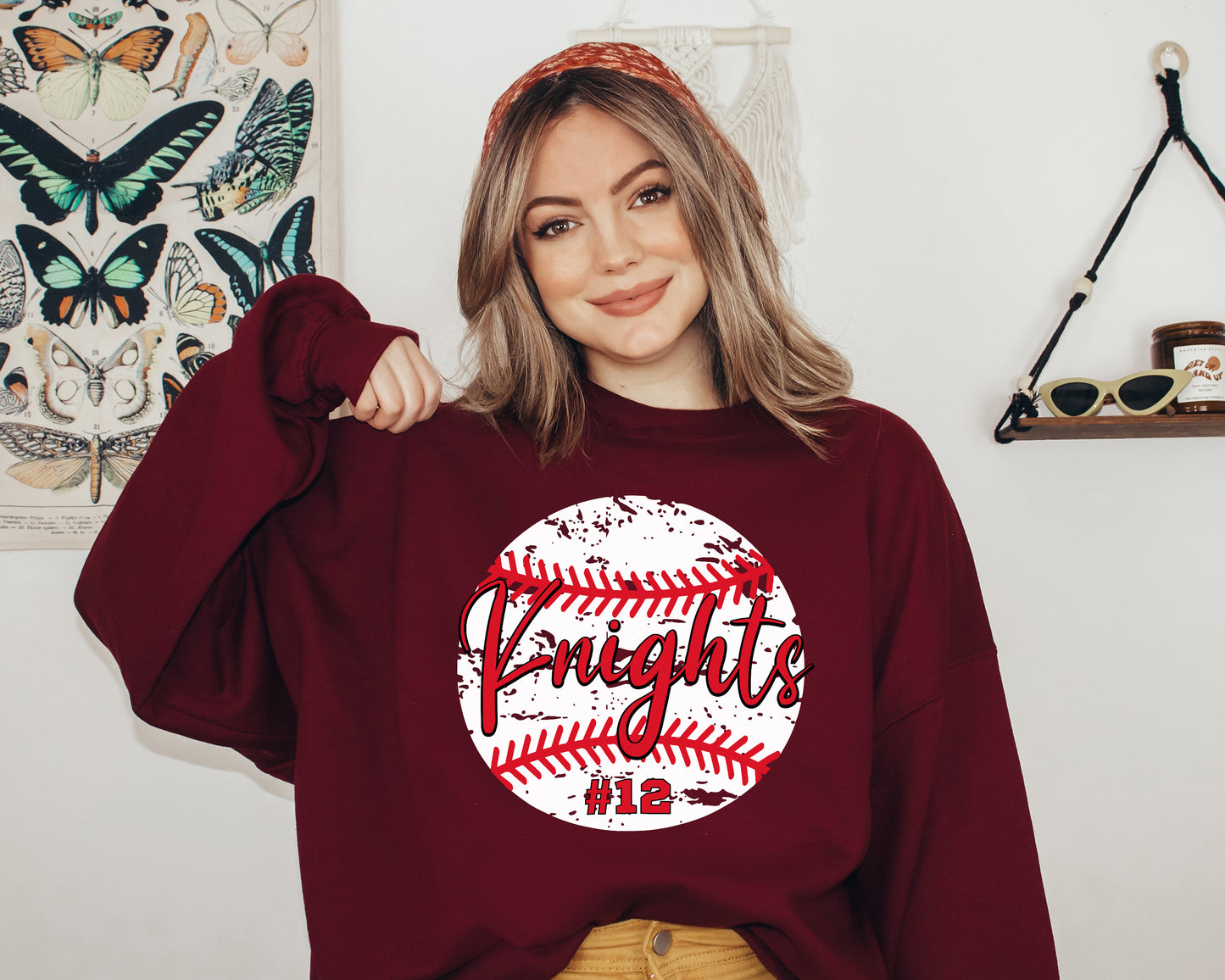 Custom Softball Hoodie, Personalized Baseball Sweatshirt, Vintage Baseball Sweaters-newamarketing