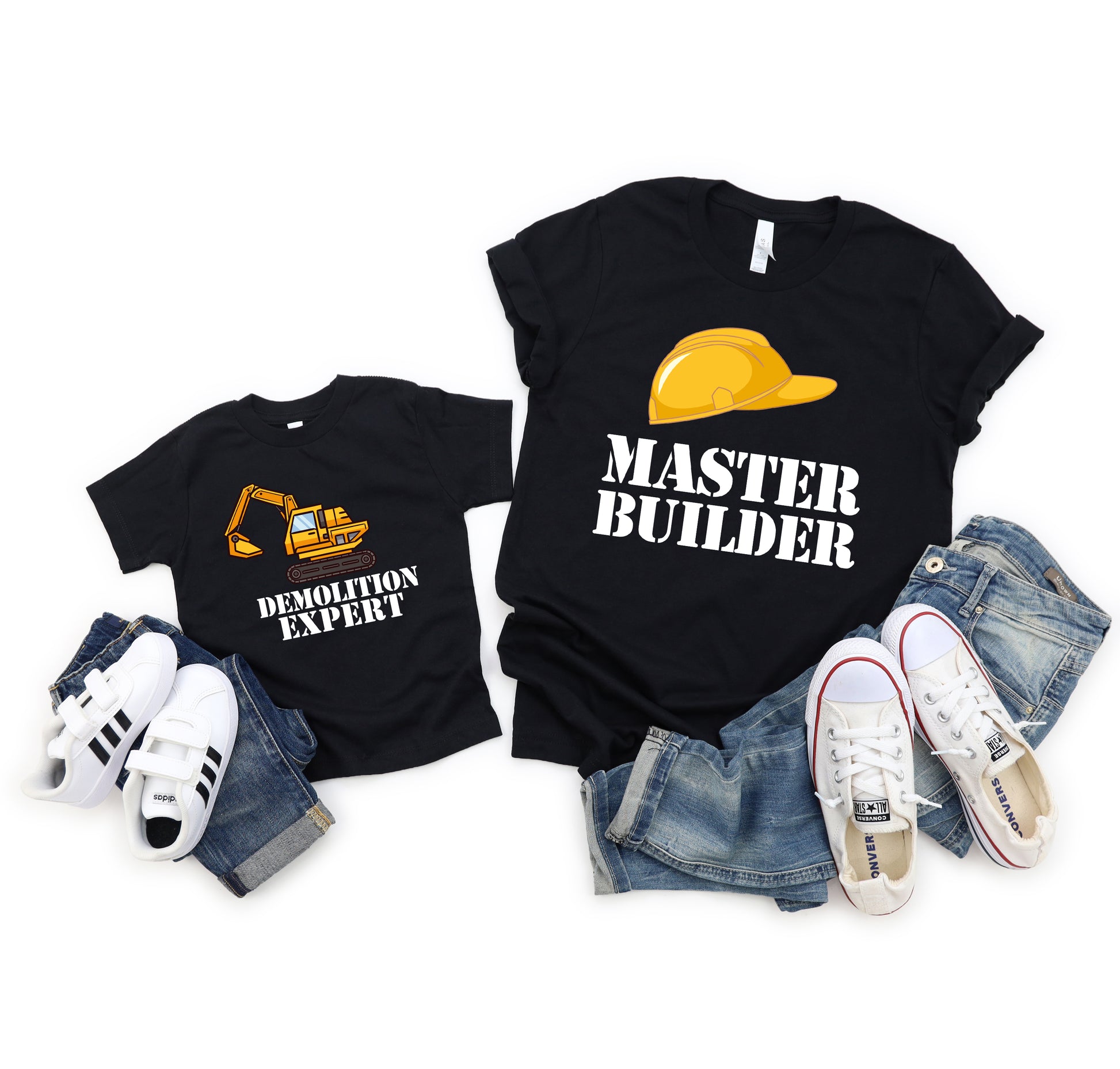 Master Builder Shirt, Father and Son Shirts, Master Builder Demolition Expert-newamarketing