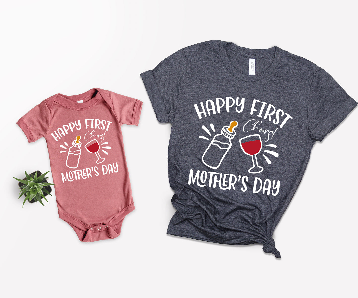 Happy First Mother's Day Shirts, Matching Mommy and Me Shirts, Mommy and Me Outfits-newamarketing