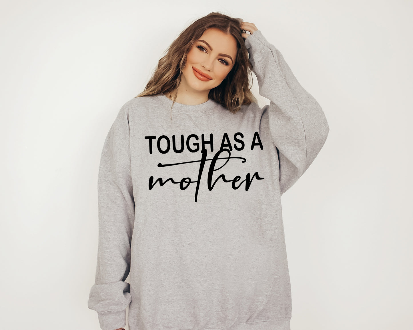 Tough As A Mother Sweatshirt, Mothers Day Gift, Mom Life Hoodie-newamarketing