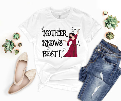 Tangled Mother Knows Best Shirt, Disney Mom Shirts, Disney Tangled Shirt-newamarketing