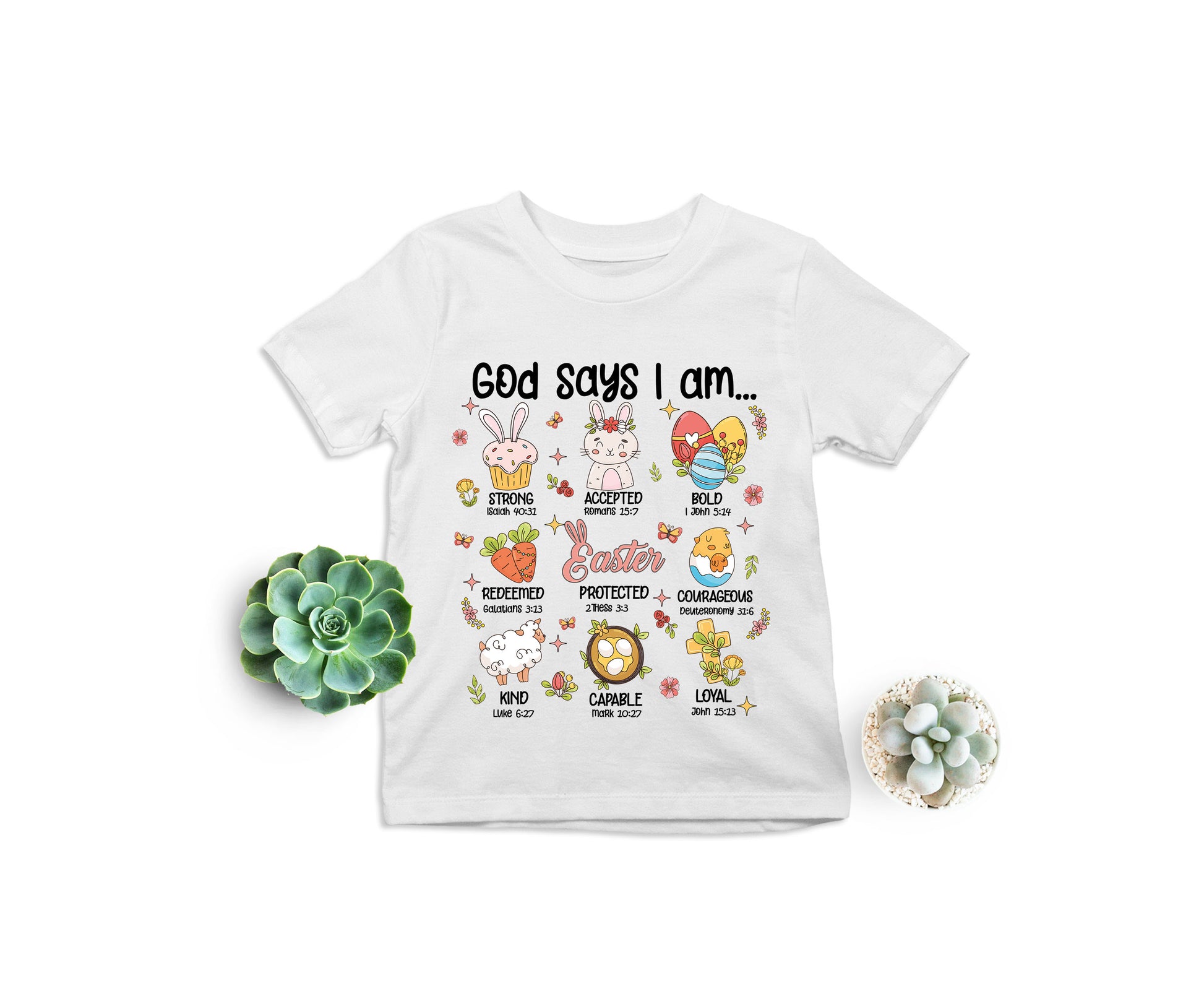 God Says I Am Shirt, Christian Easter T-Shirt, Easter Teacher Shirt-newamarketing