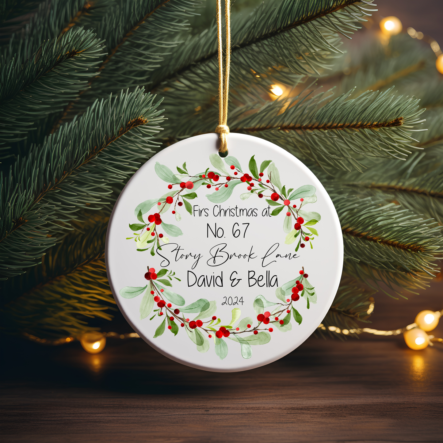 New House Personalized Ornament - First Home Christmas Ornament