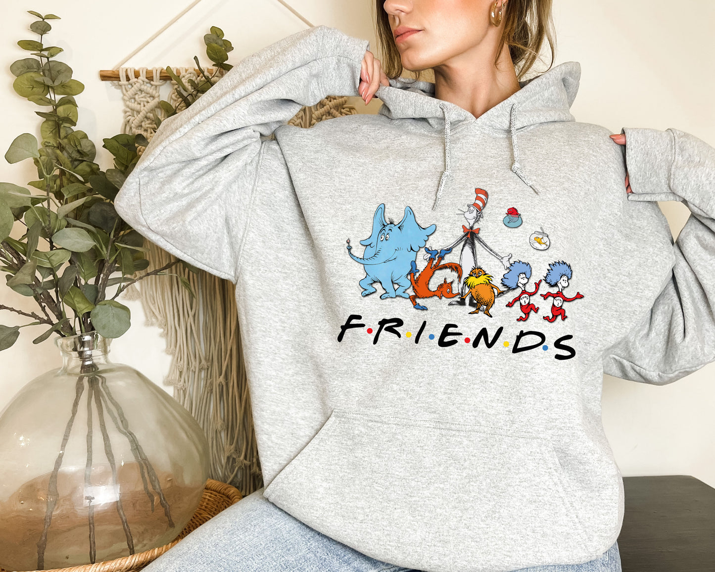 Dr Seuss Friends, Dr Seuss Hoodie, Friends Sweatshirt-newamarketing