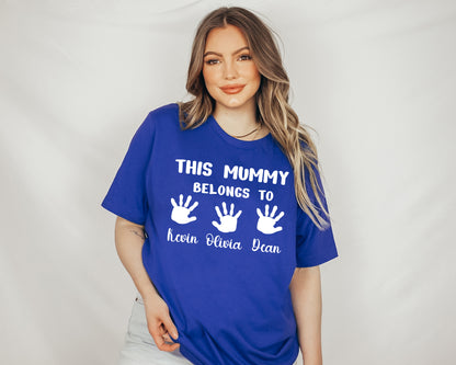 This Mummy Belongs Shirt, Custom Mama Shirt, Custom Mother's Day Shirt-newamarketing