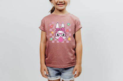 Easter Bunny Shirt, Pink Easter Bunny, Bunny With Glasses T-Shirt-newamarketing