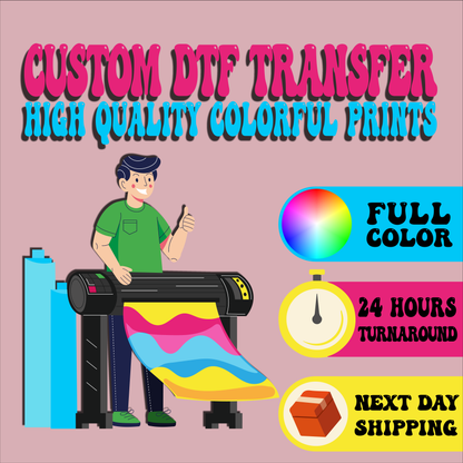 Custom DTF Gang Sheet, Ready For Press, Bulk DTF Sheets, Full Color Heat Press