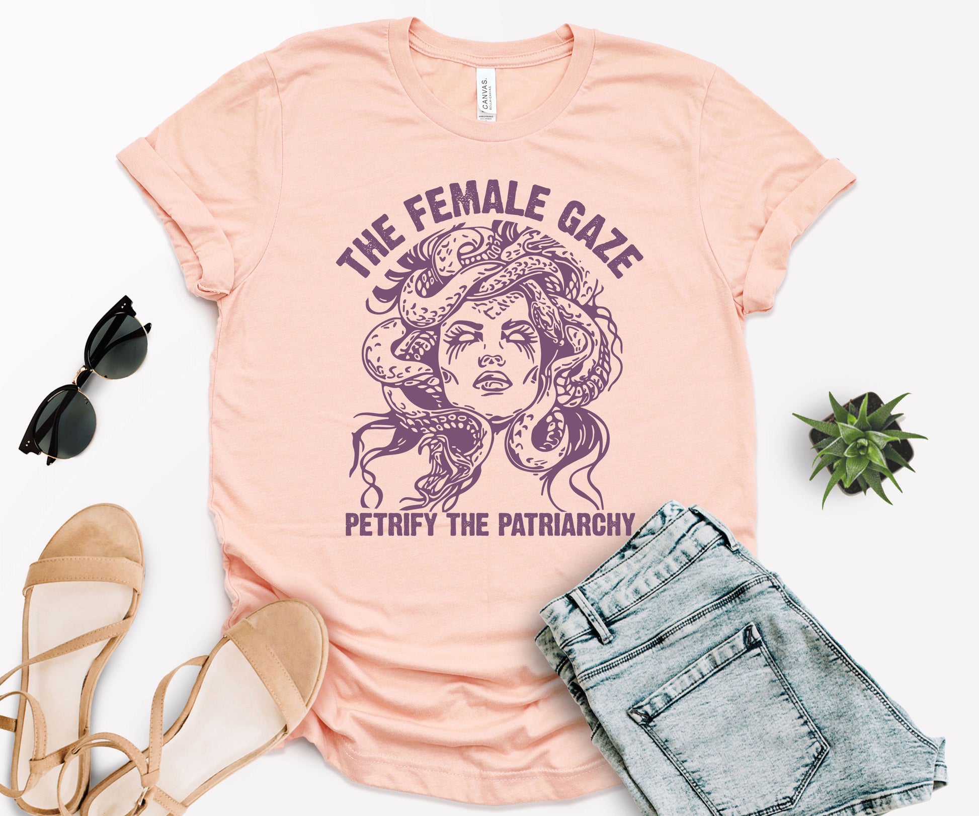 The Female Gaze Shirt, The Female Gaze Medusa Shirt, Petrify The Patriarchy-newamarketing
