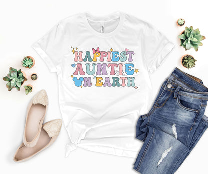 Happiest Aunt on Earth T-shirt, Disney Aunt Shirt, Disney Trip Shirt-newamarketing