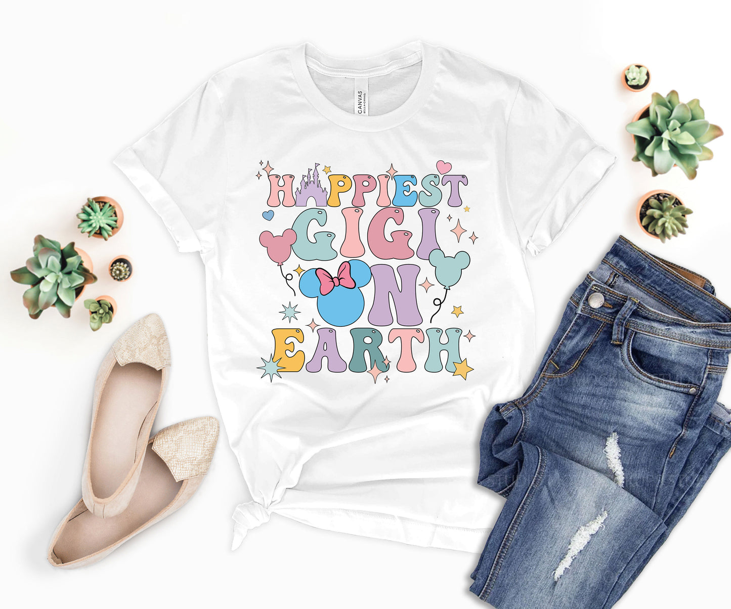 Happiest Gigi on Earth Shirt, Disney Grandma Shirt, Gigi Disney Shirt-newamarketing