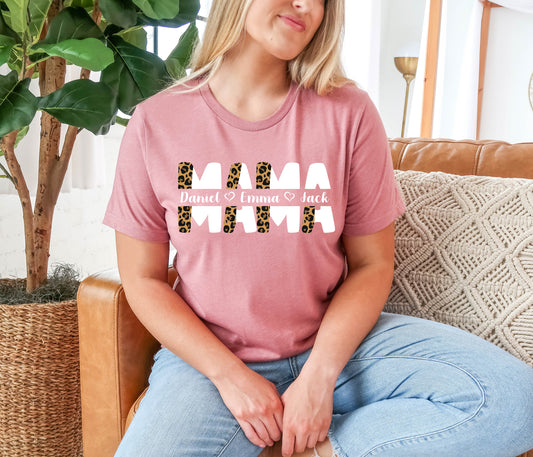 Mothers Day Shirt, Custom Mama Shirt, Personalized Mom Shirt-newamarketing