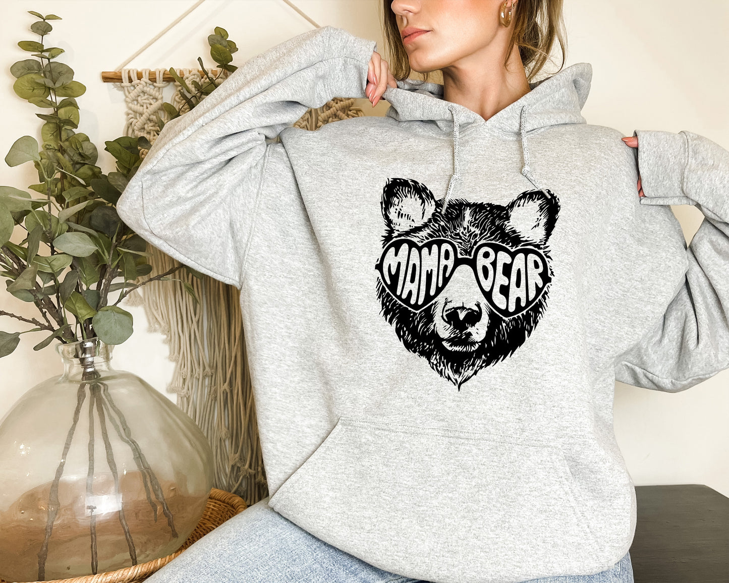 Mama Bear Sweatshirt, Bear Crewneck, Mama Bear Hoodie-newamarketing