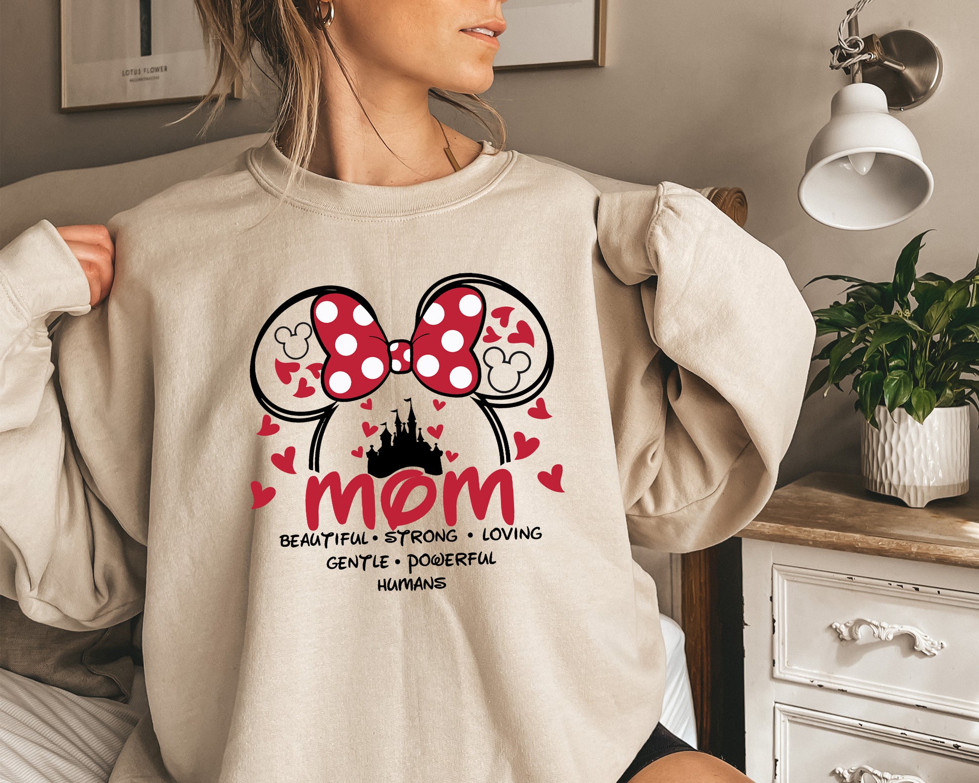 Minnie Mouse Sweatshirt, Minnie Mouse Hoodie, Womens Minnie Sweatshirt-newamarketing