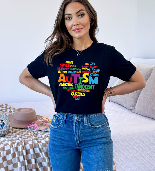 Love Autism Shirt, T-Shirts Autism Awareness, Heart For Autism-newamarketing