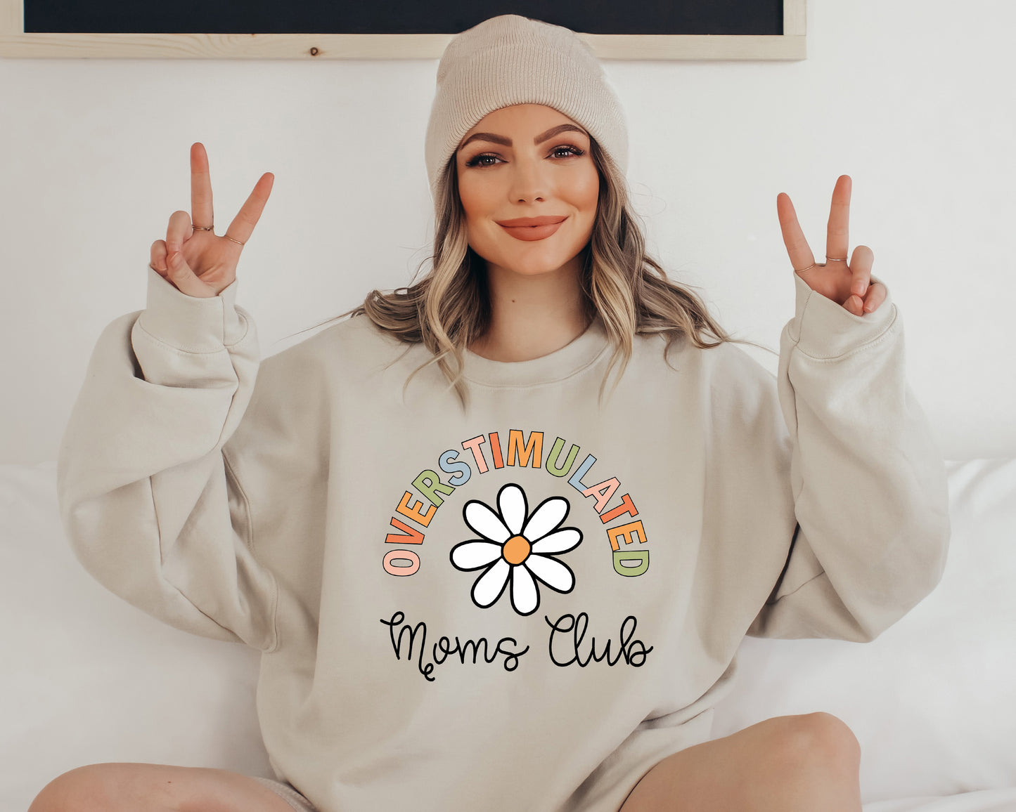 Overstimulated Moms Club Sweatshirt, Daisy Sweatshirt, Overstimulated Moms Club Hoodie-newamarketing