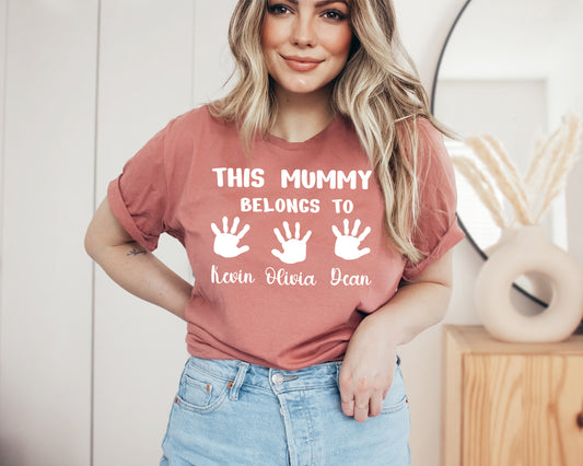 This Mummy Belongs Shirt, Custom Mama Shirt, Custom Mother's Day Shirt-newamarketing