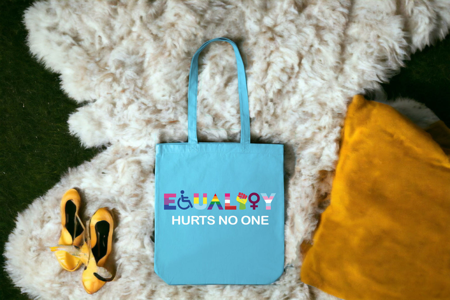 Equality Hurts No One, Lgbt Bags, Lgbt Tote Bag, Rainbow Bag-newamarketing