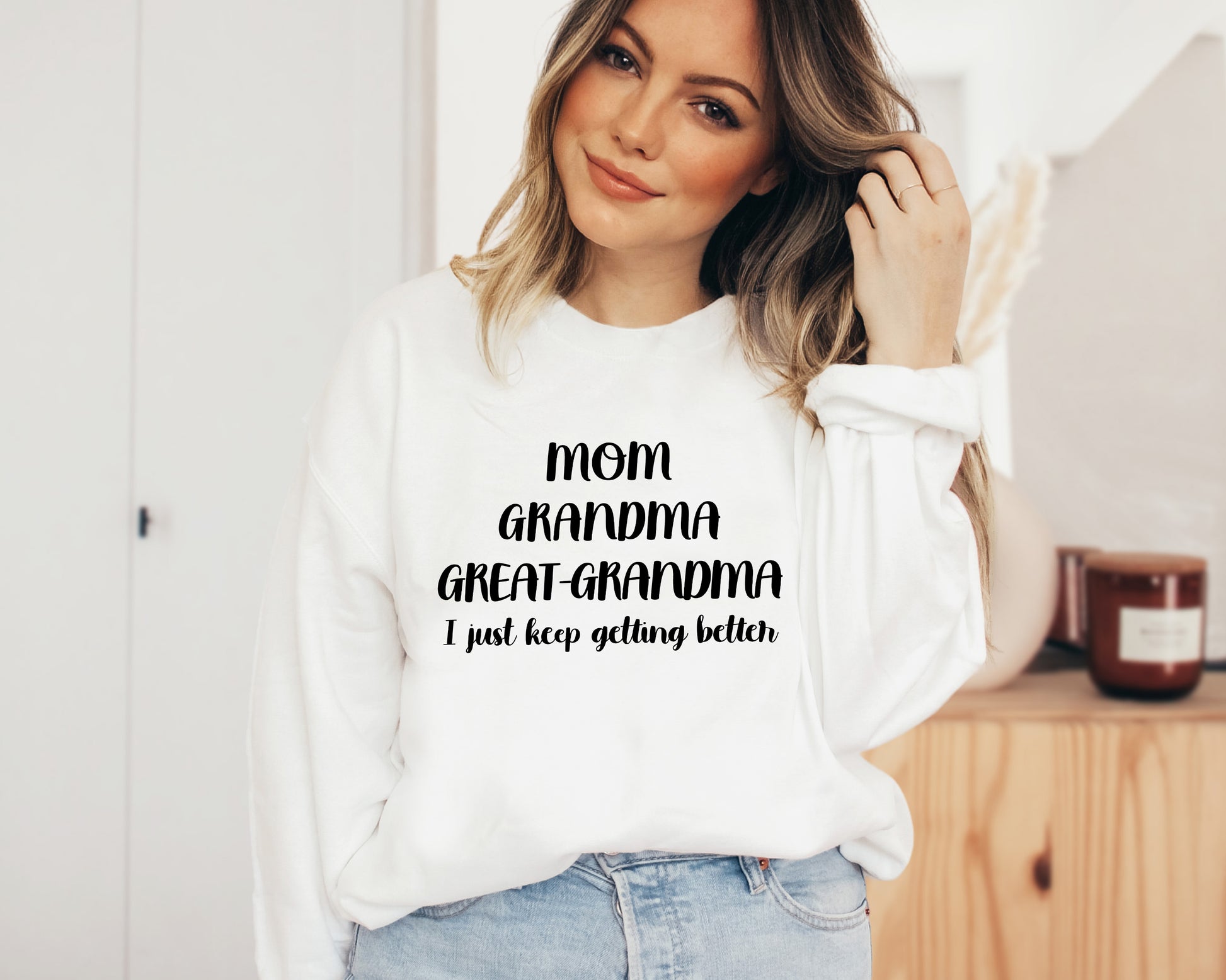 Mom Grandma Great-Grandma Sweatshirt, Cool Gifts For Grandma, Grandma Hoodie-newamarketing