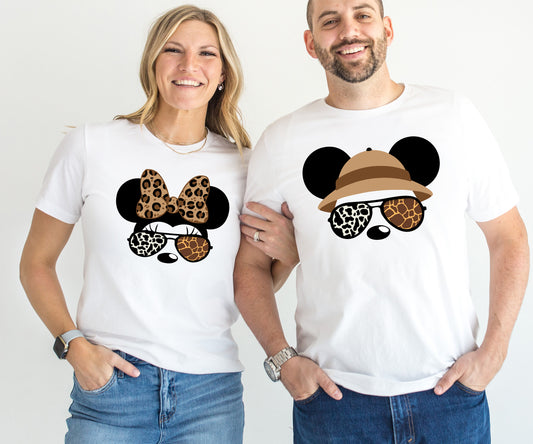 Matching Disney Couple Shirts, Mickey And Minnie Safari, Couple Disney Outfits-newamarketing
