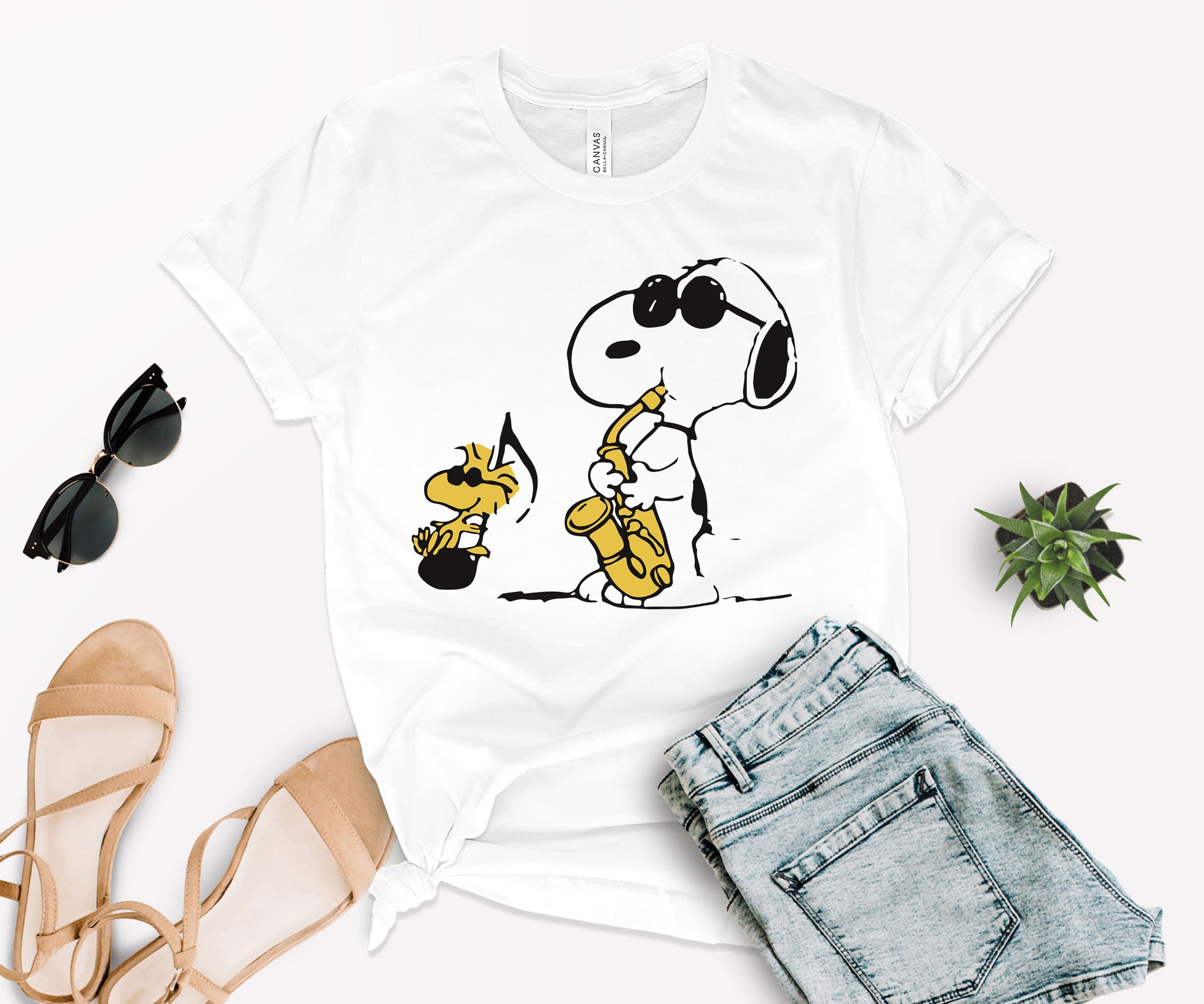 Snoppy Saxophone Shirt, Funny Saxophone Shirts ,Snoopy Peanuts Shirt -newamarketing