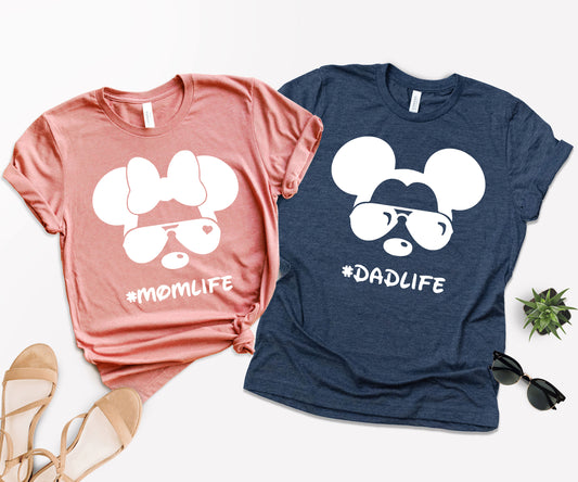 Mom and Dad Disney Shirts, Family Disney Matching Shirts, Disneyland Shirts-newamarketing
