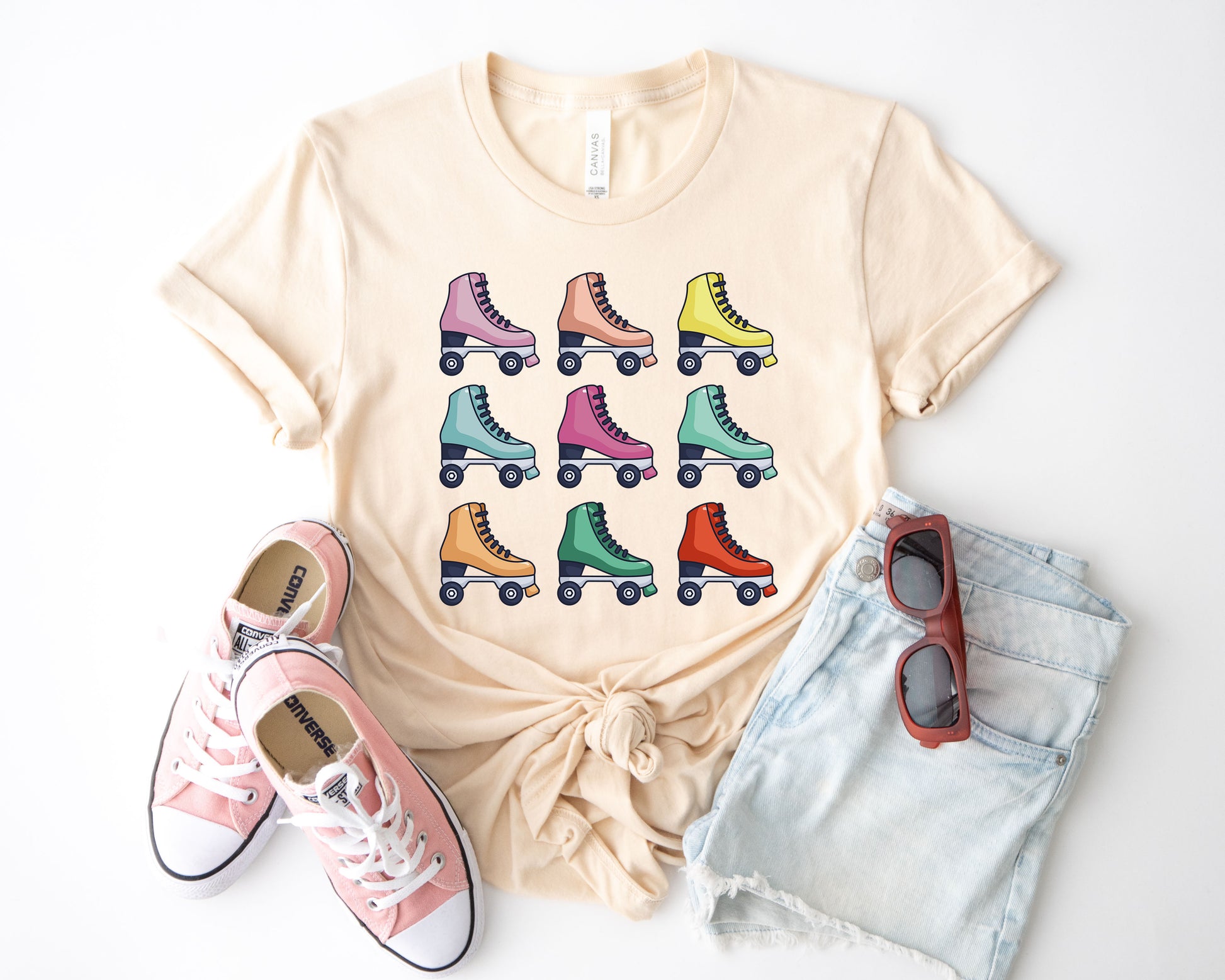 Roller Skate Shirt, Roller Skate T-Shirt Designs, Vintage Roller Skating T-Shirts-newamarketing