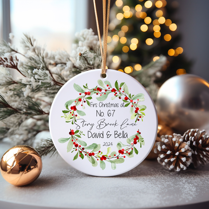 New House Personalized Ornament - First Home Christmas Ornament