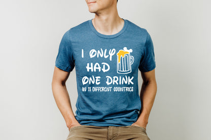 Drinking Around The World Shirts, Drinking T-Shirts, Funny Drinking T-Shirts-newamarketing