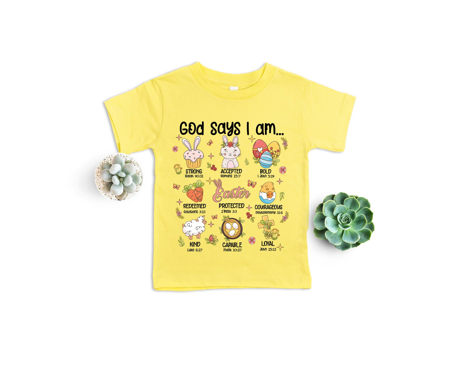 God Says I Am Shirt, Christian Easter T-Shirt, Easter Teacher Shirt-newamarketing