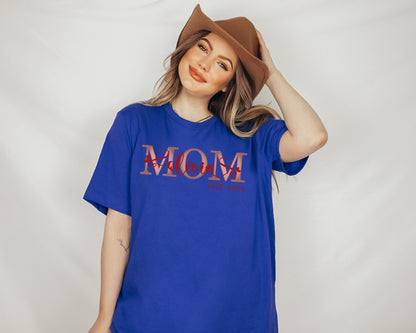 Custom Mother's Day Shirt, Mom Est Shirt, Customized Mom Shirt-newamarketing