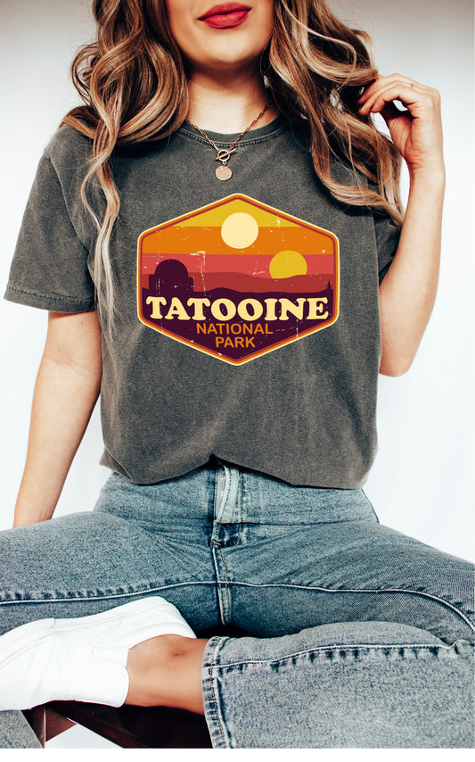 Comfort Color T-Shirts, Tatooine National Park Shirt, Camping Shirt Media-newamarketing