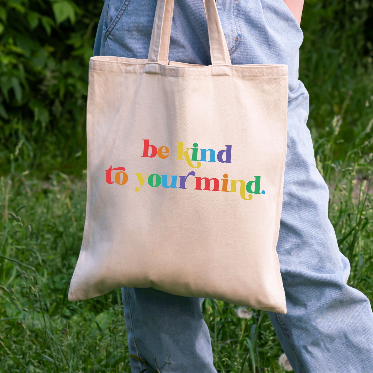 Be Kind To Your Mind Tote Bag, Self Care Gift, Mental Health Tote Bag-newamarketing