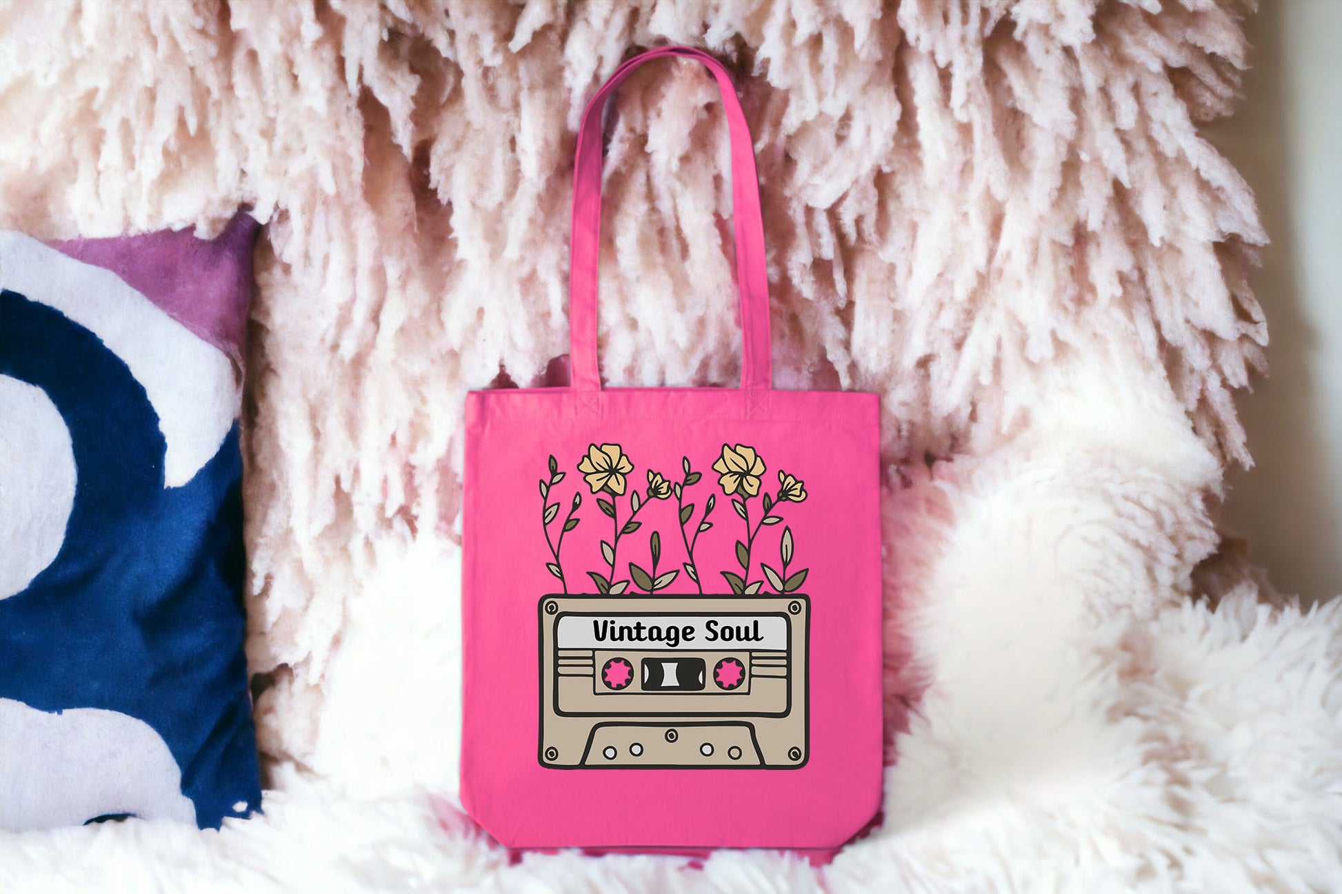 Music Lover Gift, Cassette Tote Bag, Vintage Tote Bags-newamarketing