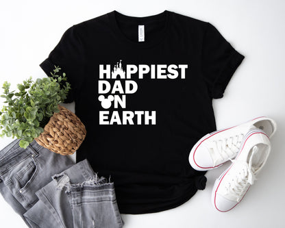 Happiest Dad on Earth Shirt, Earth Day Shirt, Happy Dad Shirt-newamarketing