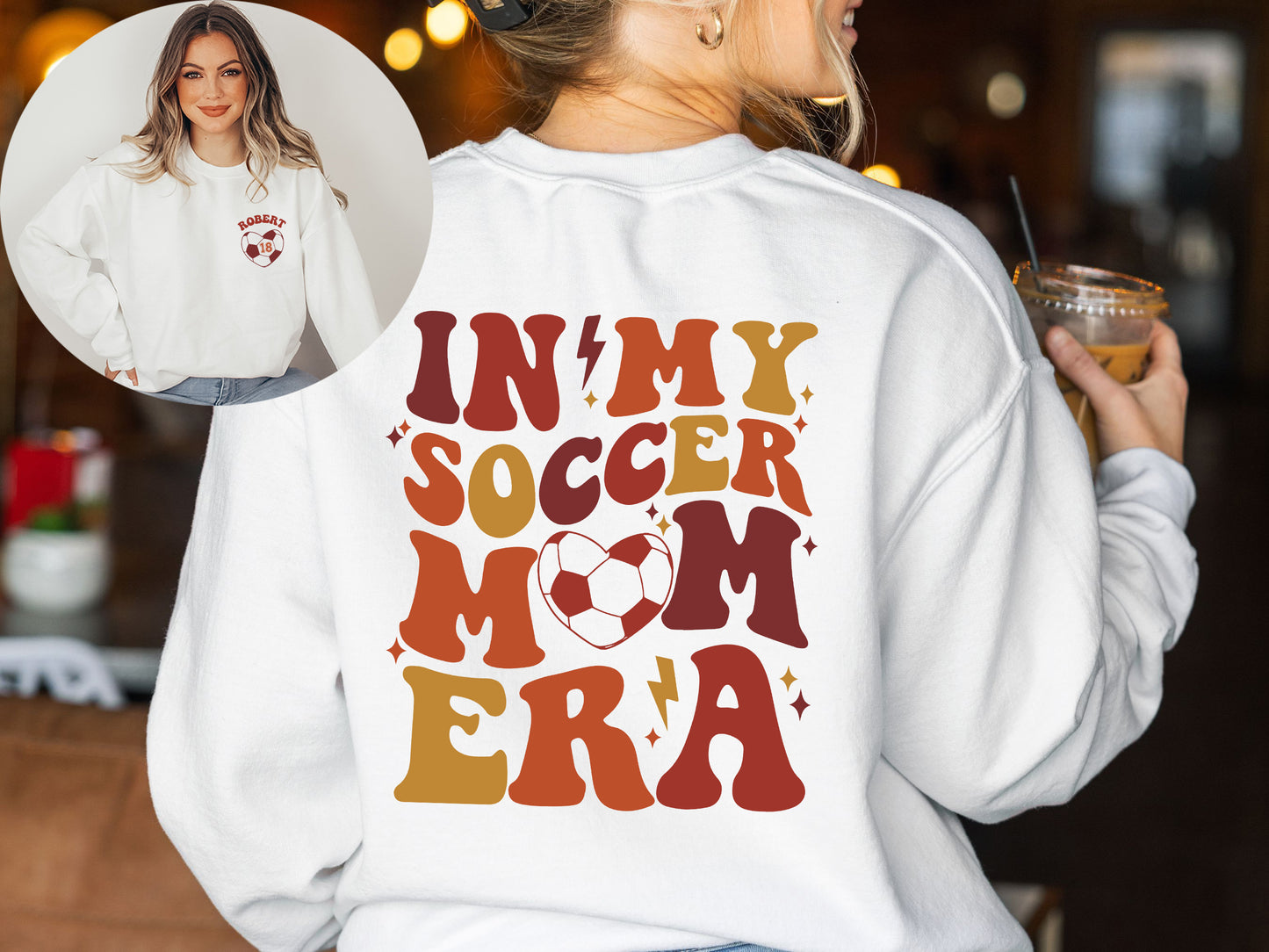 Custom Soccer Hoodies, In My Soccer Mom Era Sweatshirt, Soccer Mom Sweater-newamarketing