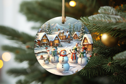 Cute Snowmen Christmas Ornaments