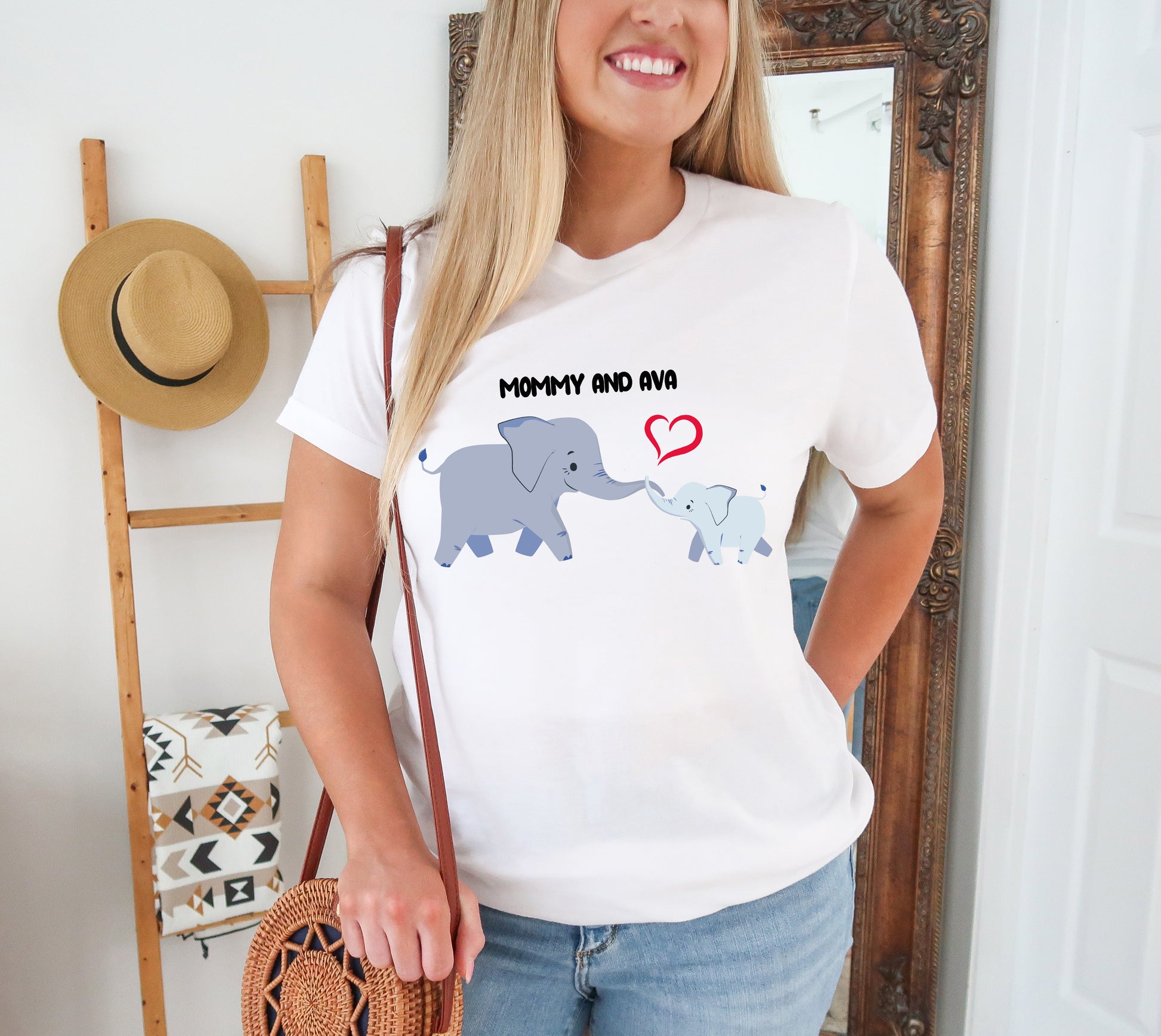 Mother's Day Matching Shirt, Elephant Matching Mommy Shirt, Mother's Day Shirt-newamarketing