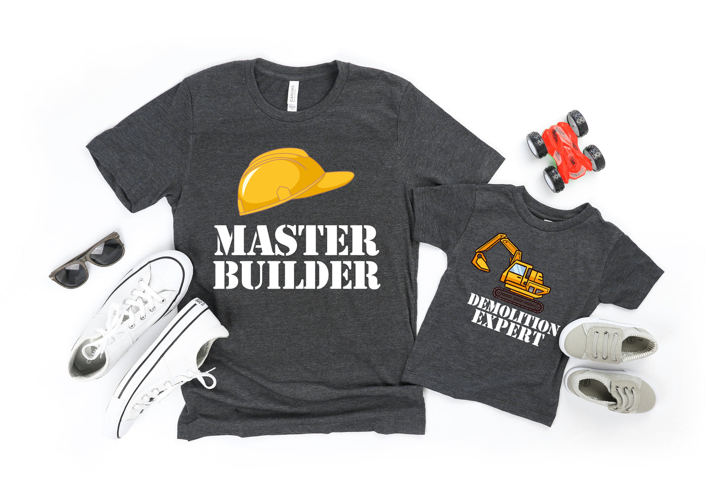 Master Builder Shirt, Father and Son Shirts, Master Builder Demolition Expert-newamarketing