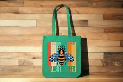 Save The Bees Tote Bag, Canvas Tote Bag, Bee Tote-newamarketing