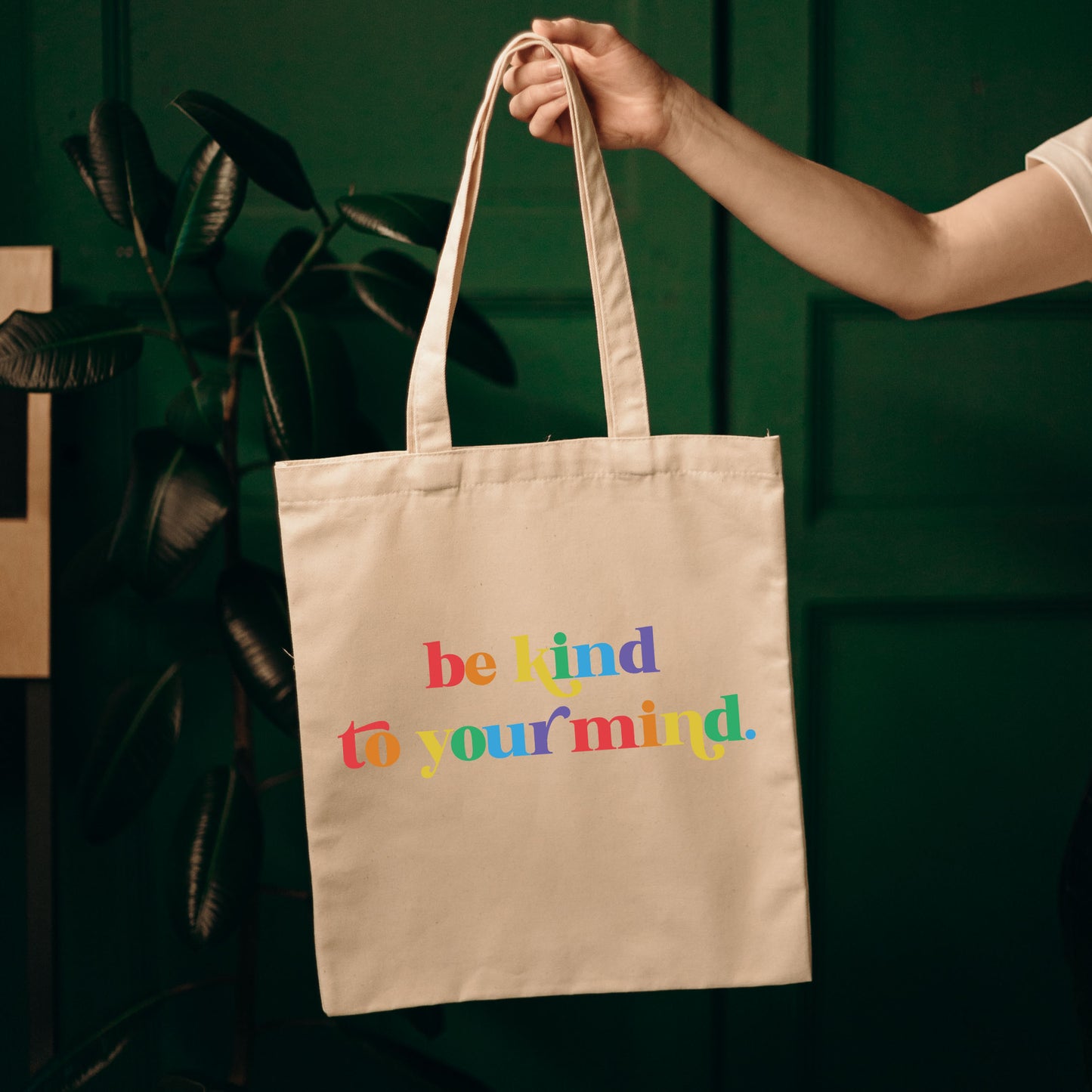 Be Kind To Your Mind Tote Bag, Self Care Gift, Mental Health Tote Bag-newamarketing