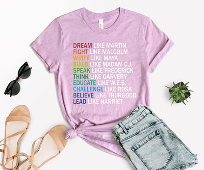 Dream Like Martin Shirt, Martin Luther King T-Shirt, Black History Month Shirt-newamarketing